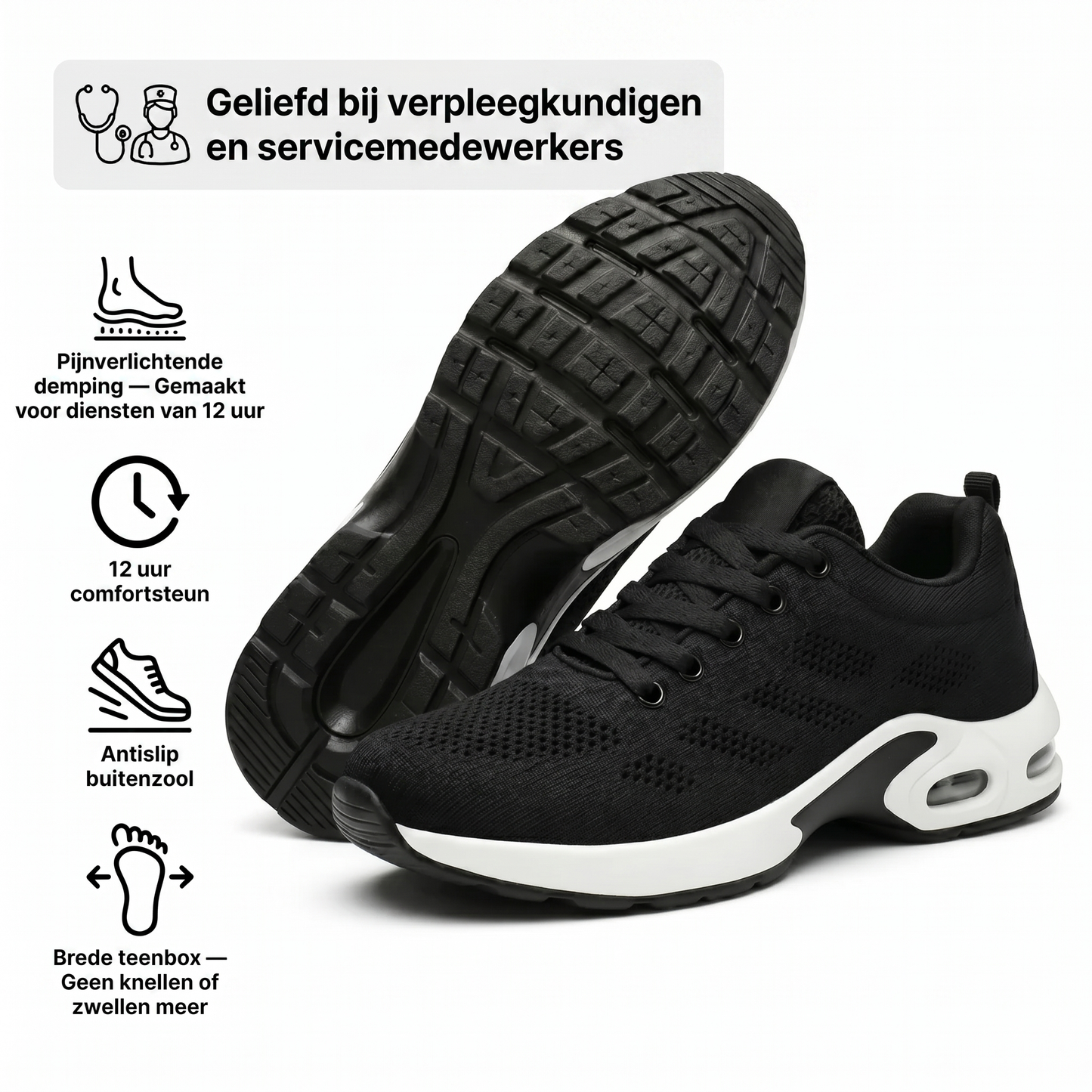 Orthora™ Pro - Schoenen voor diensten van 12 uur, verlichting van voet-, knie- en rugpijn de hele dag